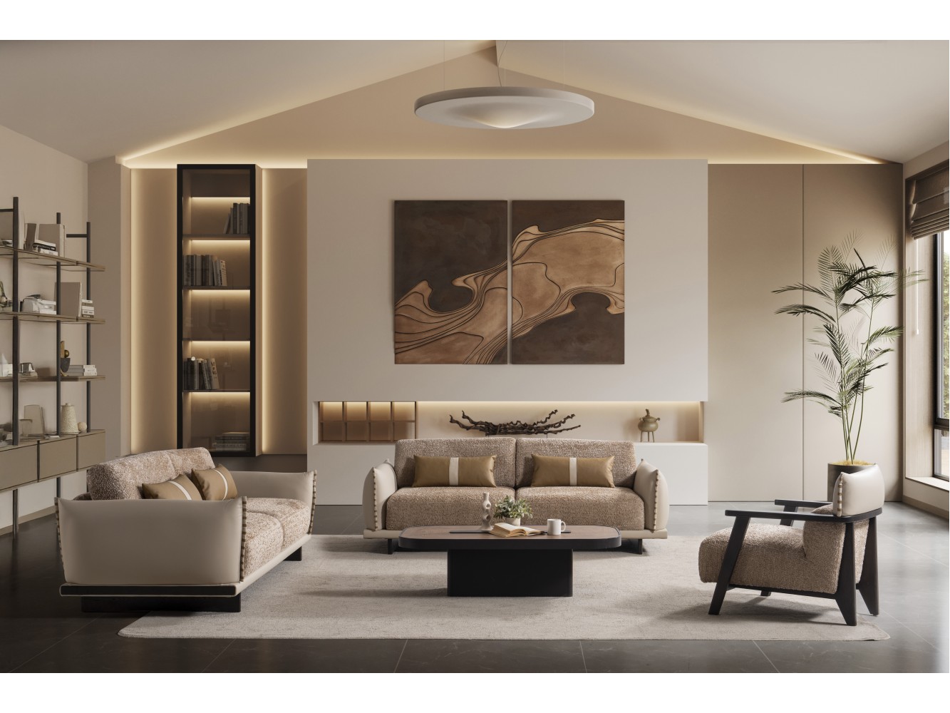 PATEK SECTIONAL AND SOFA SET BY OKAN