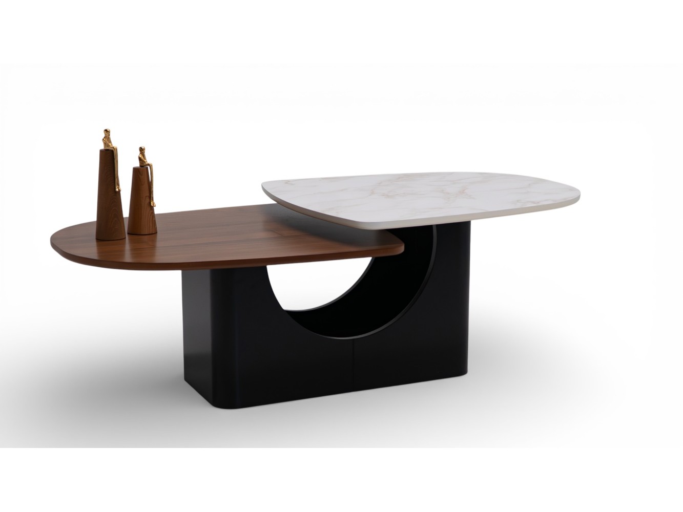 672 Walnut White Marble