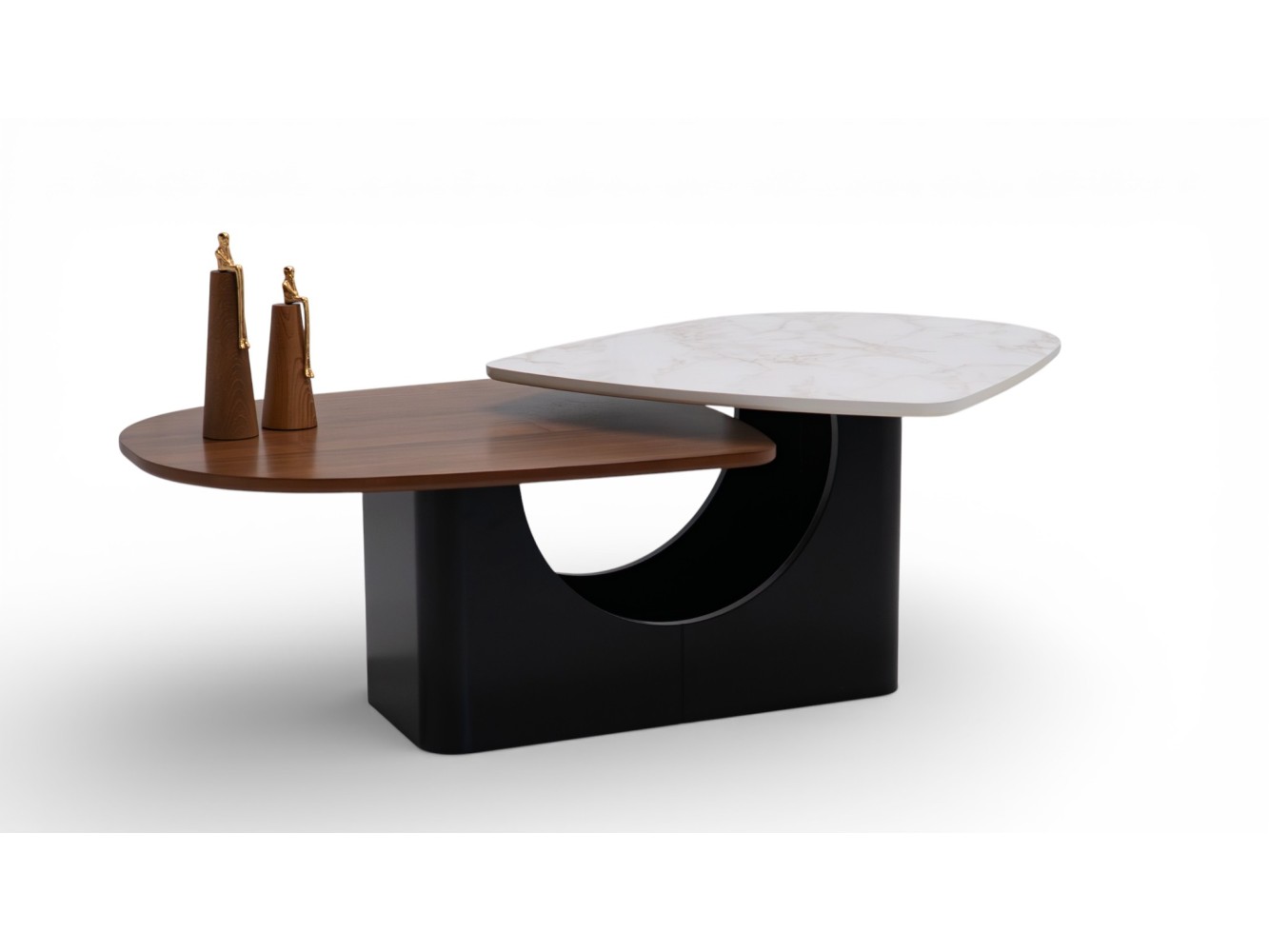 672 Walnut White Marble