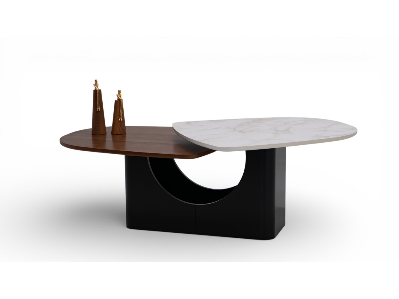 672 Walnut White Marble