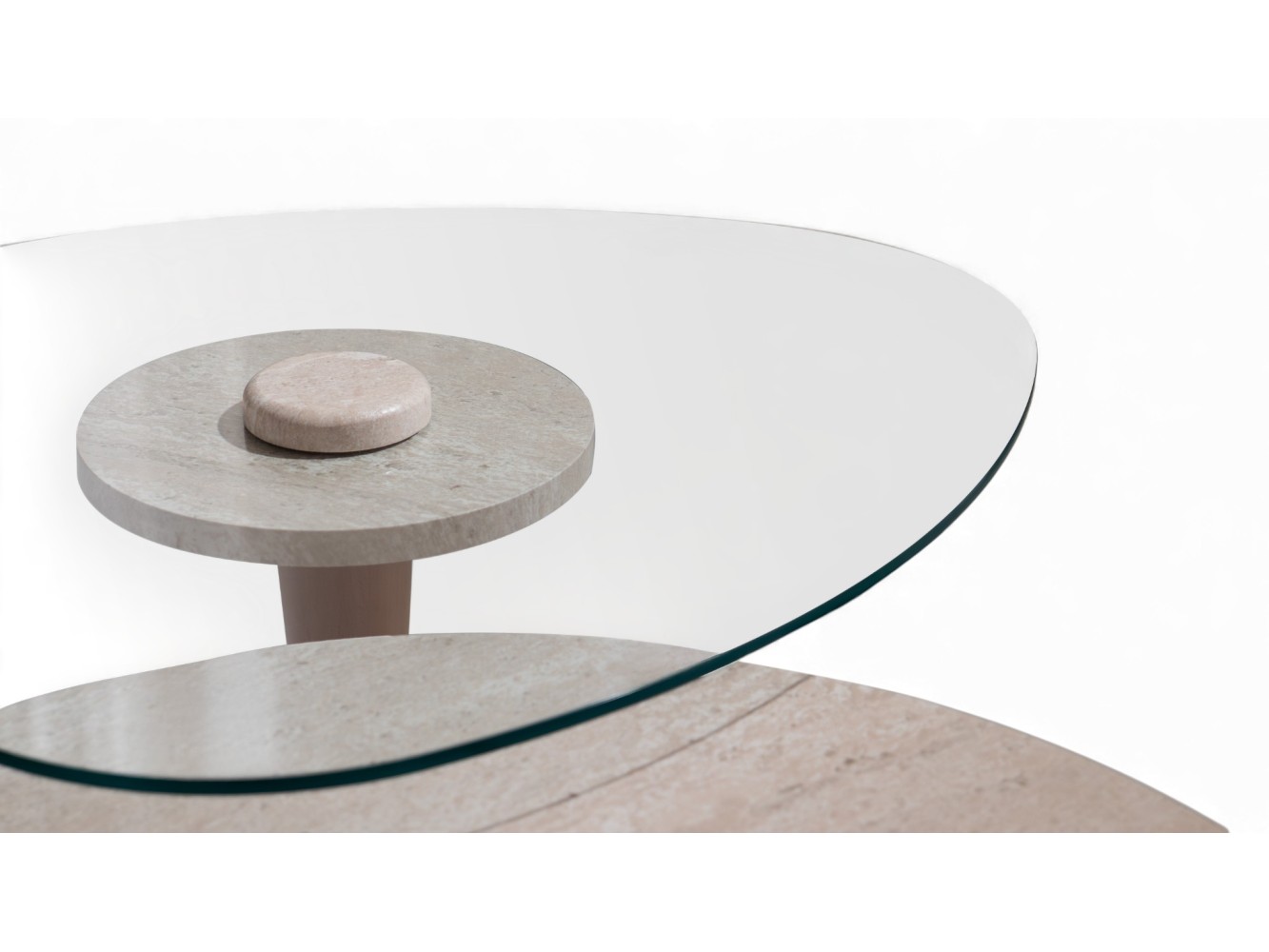 687 Walnut Travertine Set Of 3