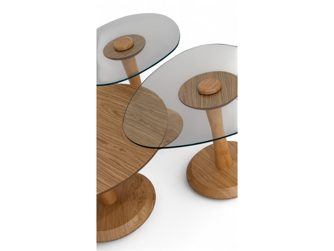 687 Light Oak Set Of 3