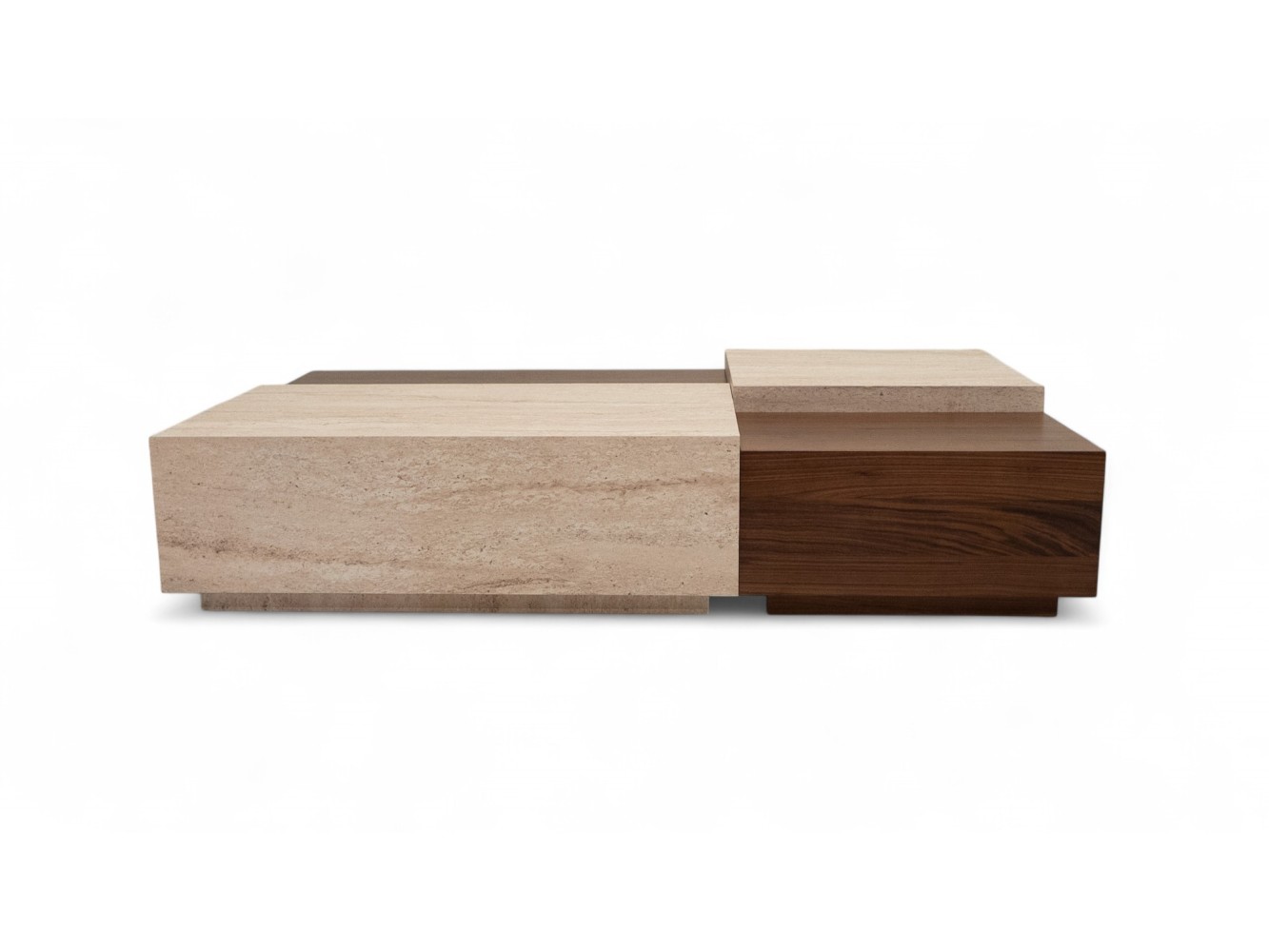 187 Walnut Travertine Set Of 4