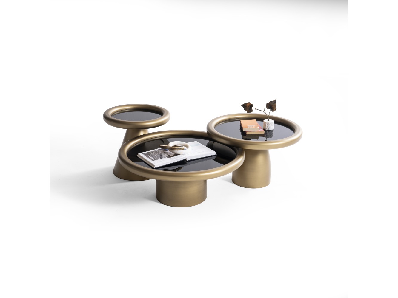 950 Patina Gold Black Set Of 3