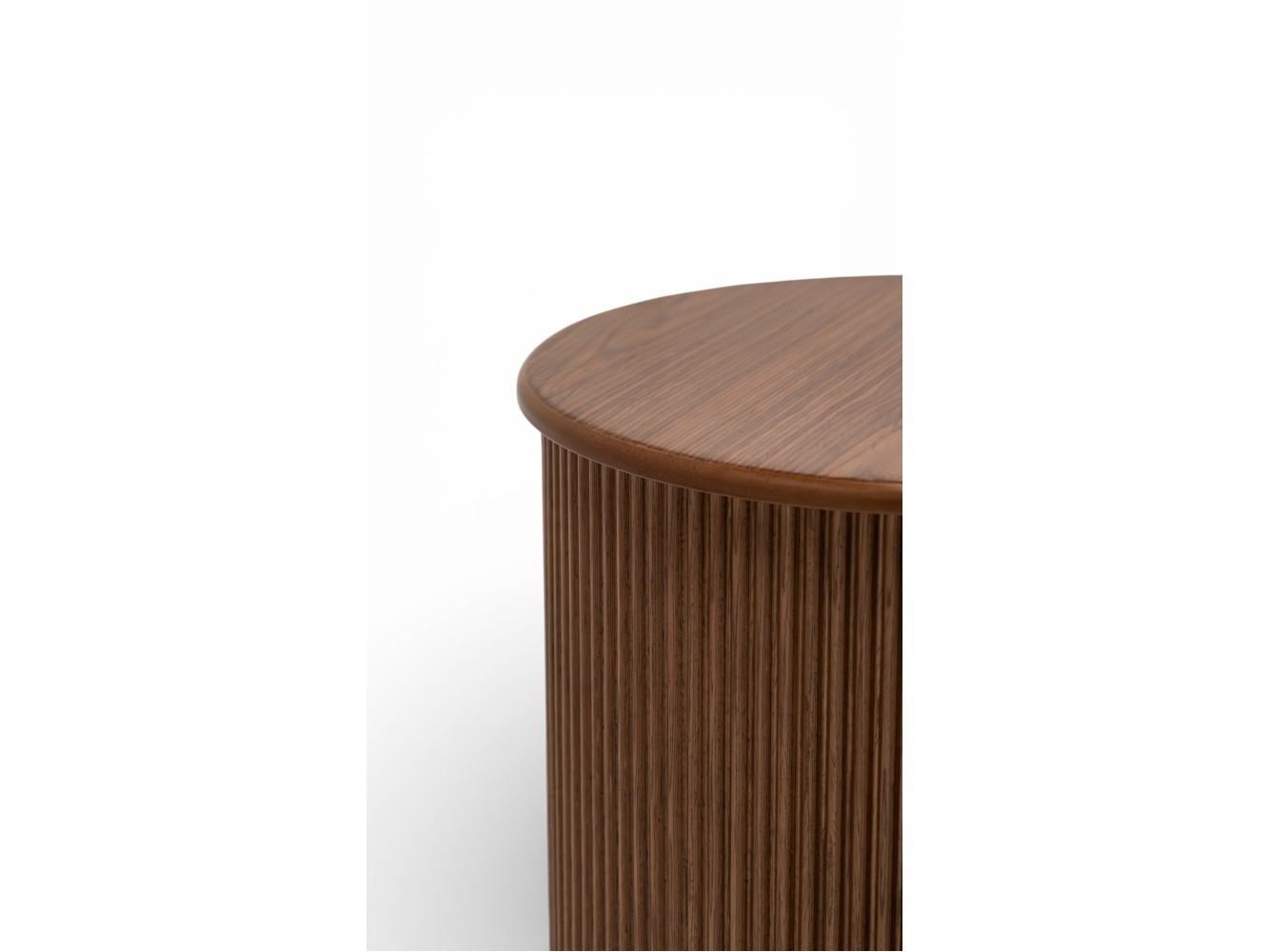 023 - 024 Walnut Smoked Glass Set Of 2