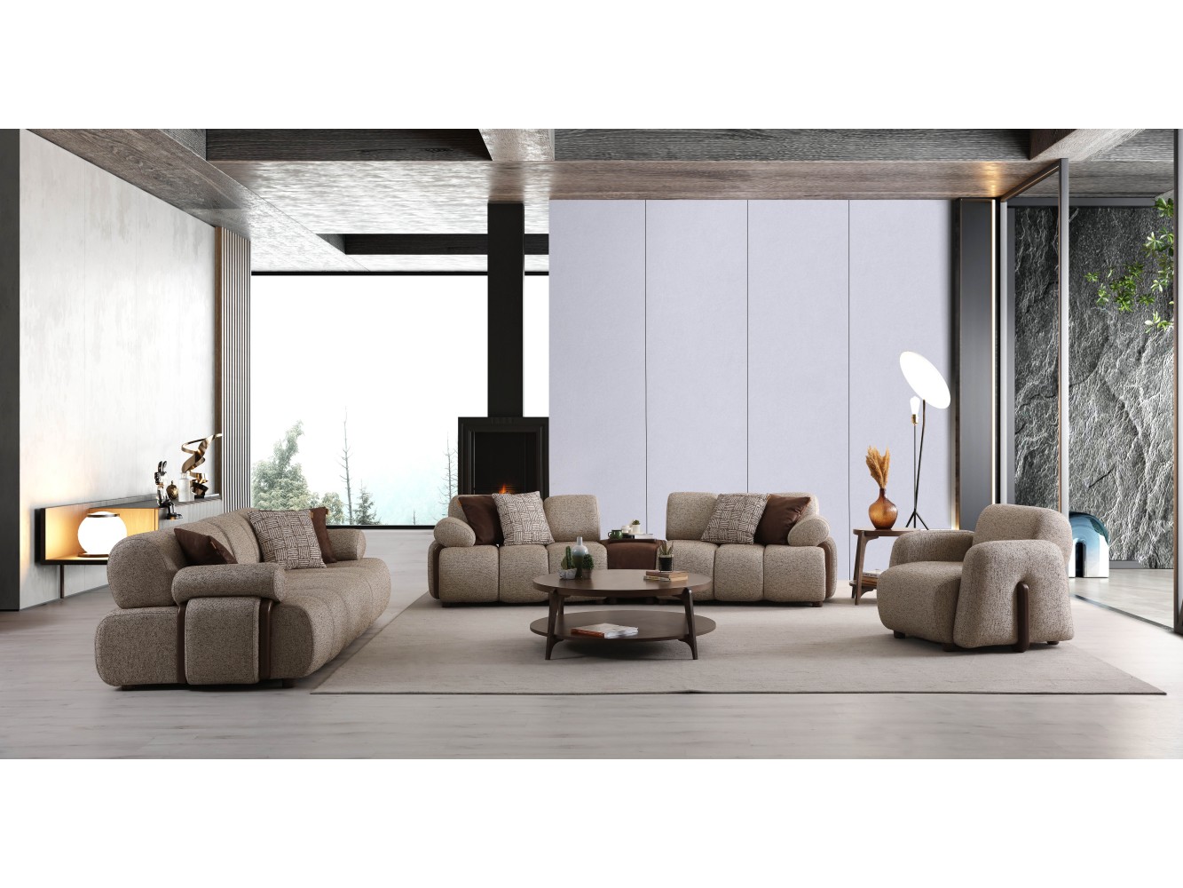 Marsilya Sofa Set-3-3-1