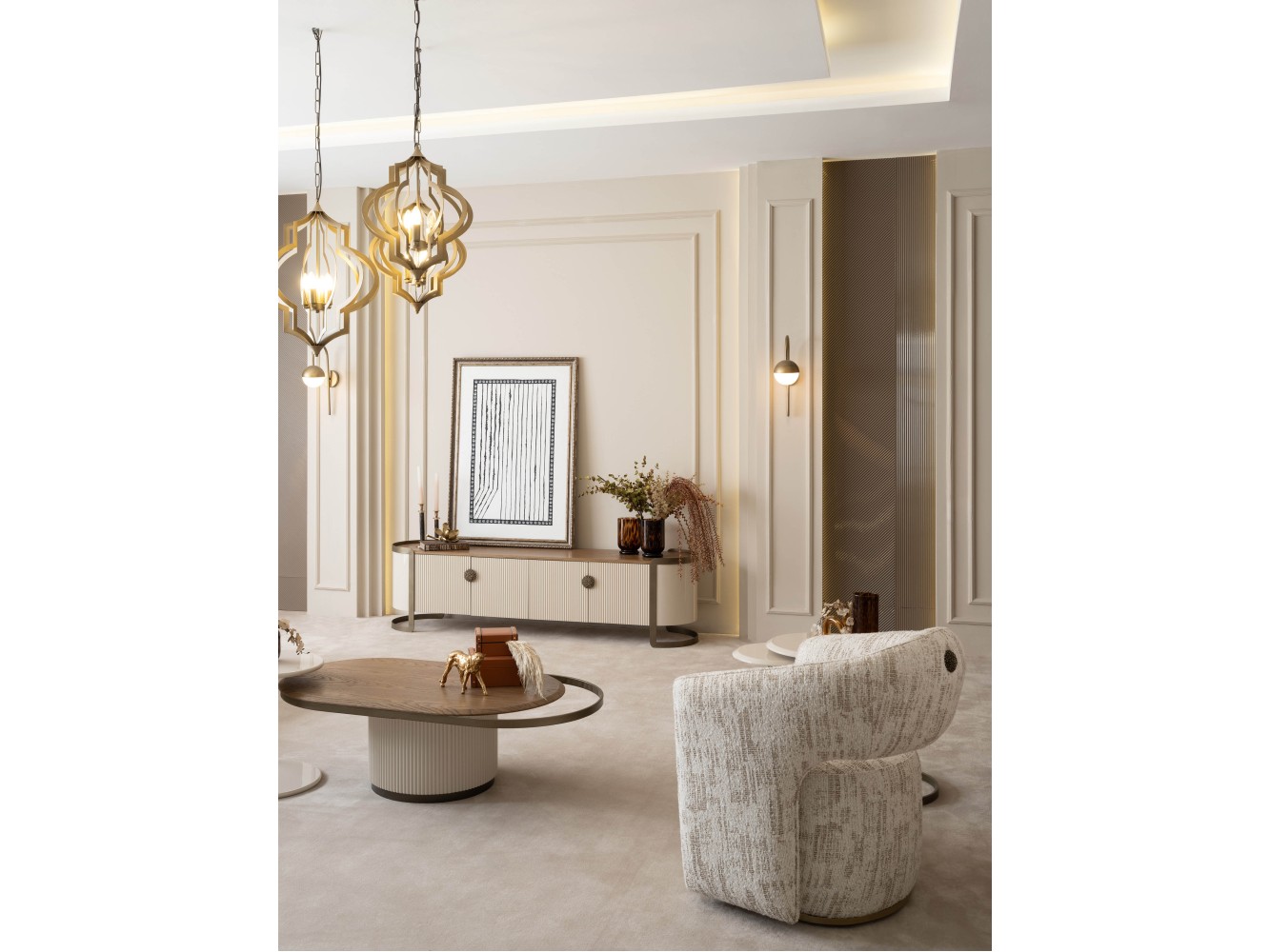 Mocha Living Room Set