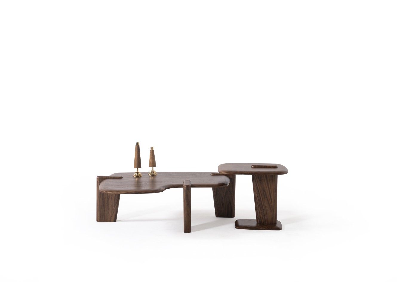 960 - 961 Walnut Set Of 2