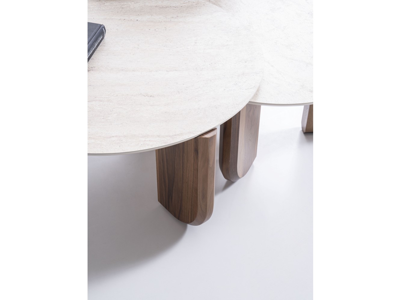 720 Walnut Travertine Set Of 3