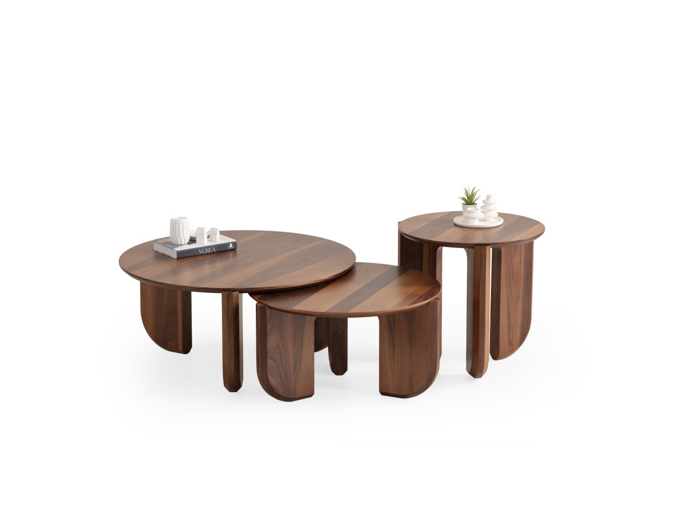 720 Walnut Set Of 3