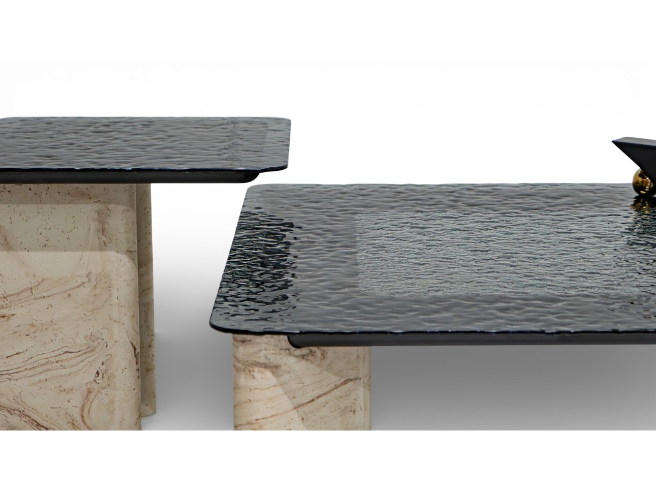 807 - 808 Travertine Set Of 2