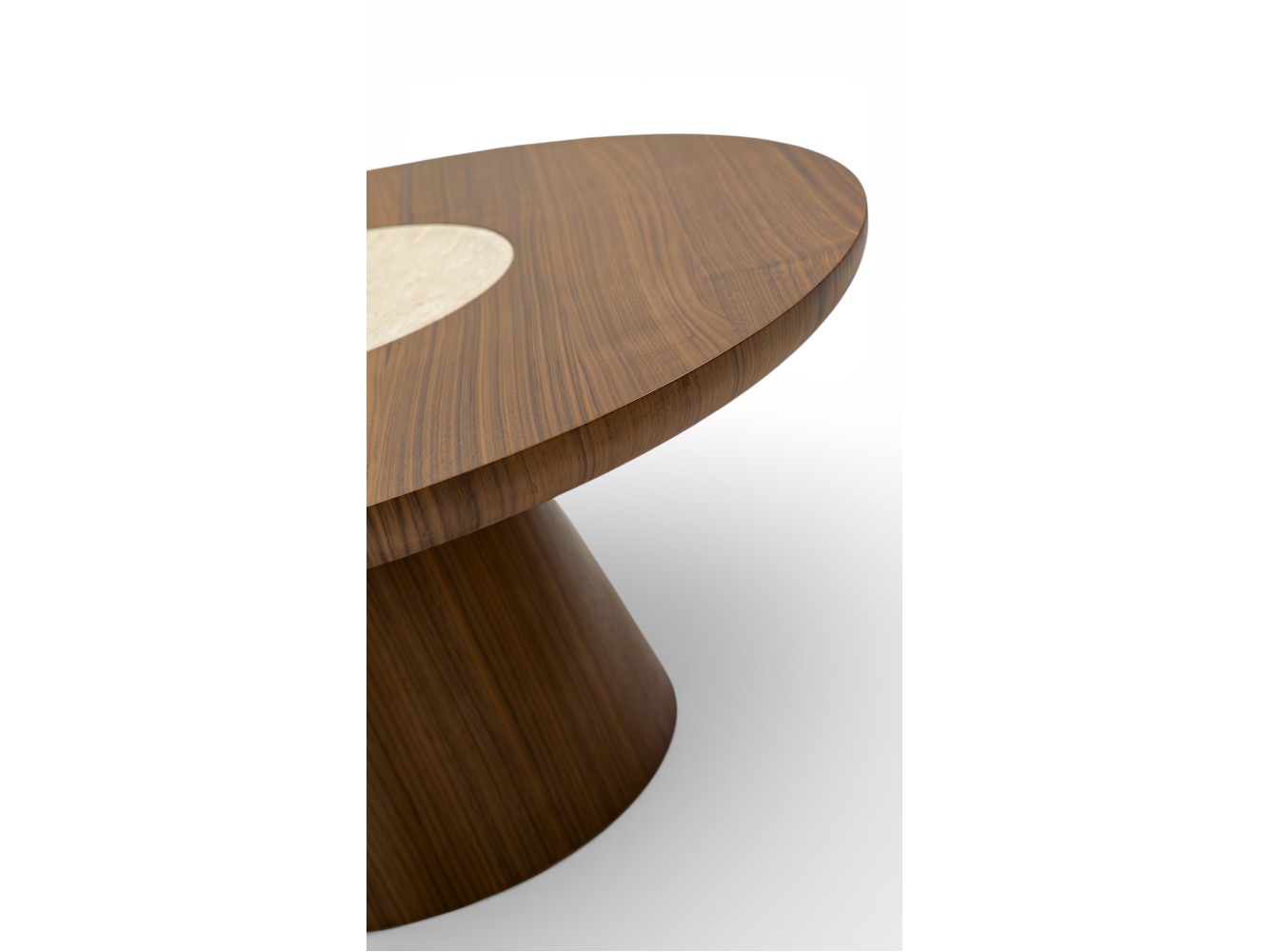 693 - 694 Walnut Travertine Set Of 2