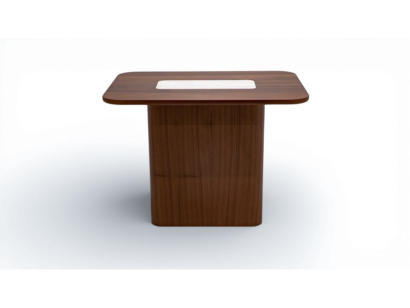 690 - 691 Walnut Travertine Set Of 2