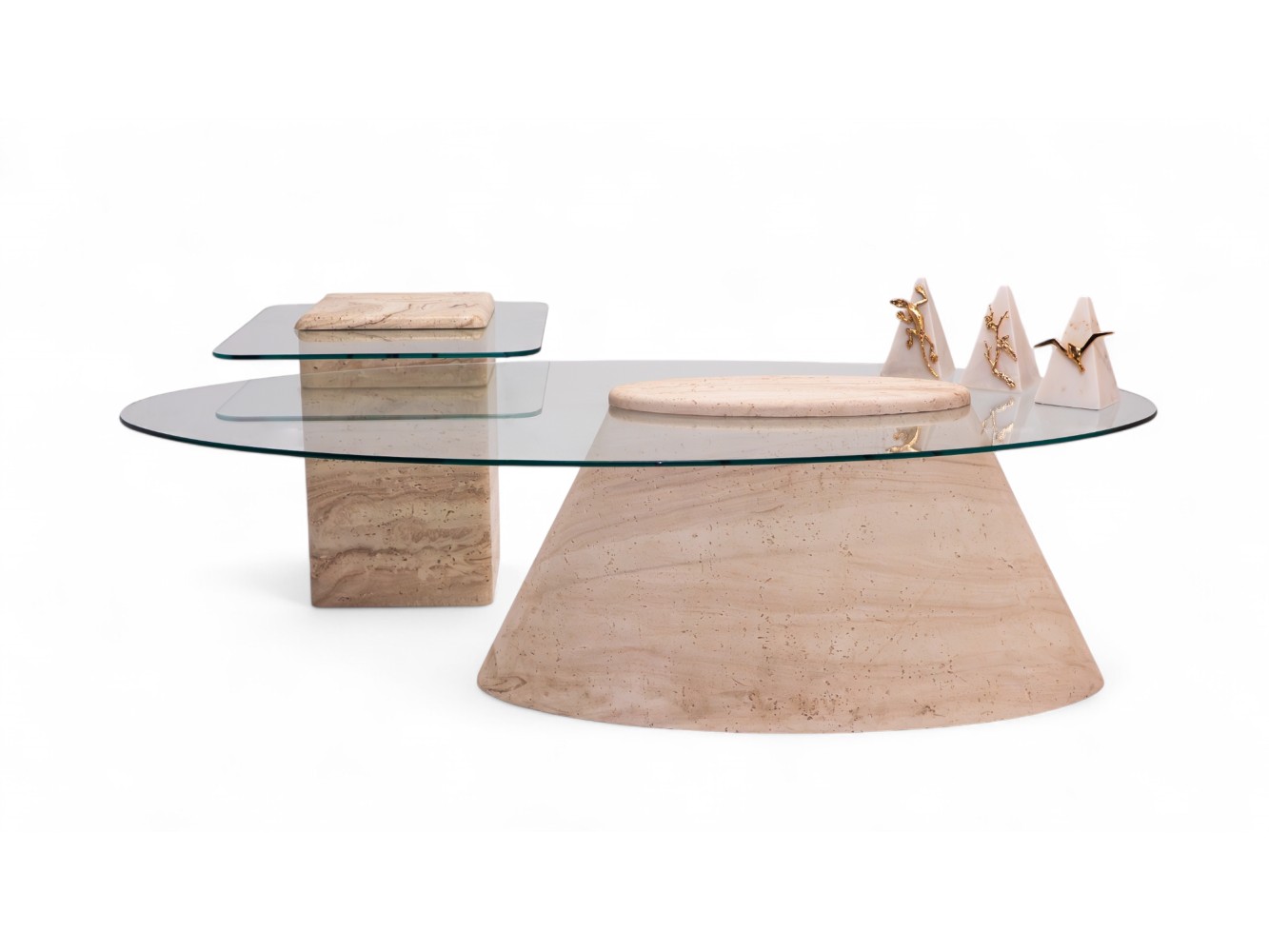 951 - 946 Travertine Set Of 2