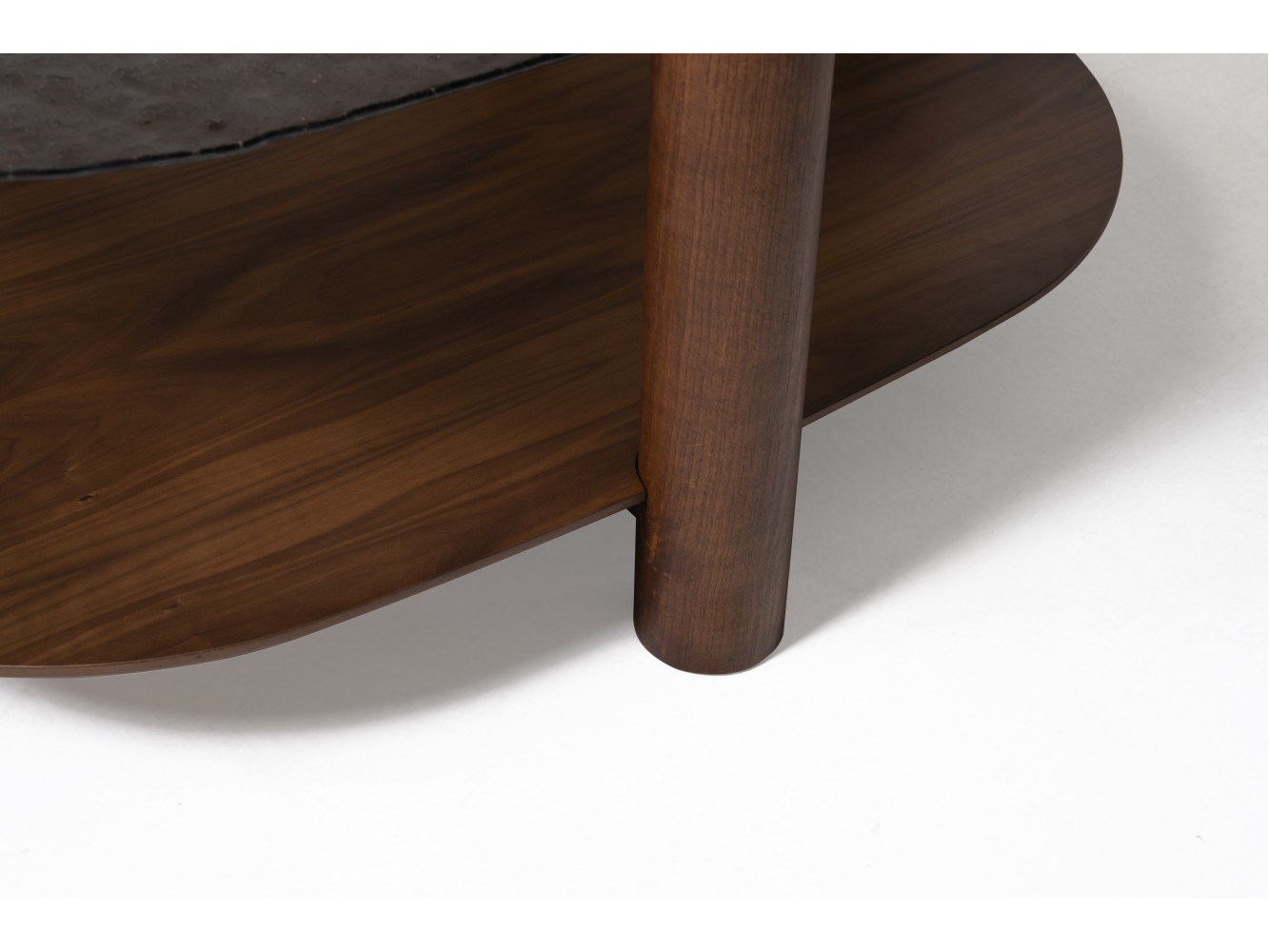 974 - 975 Walnut Bronze Fusion Glass Set Of 2