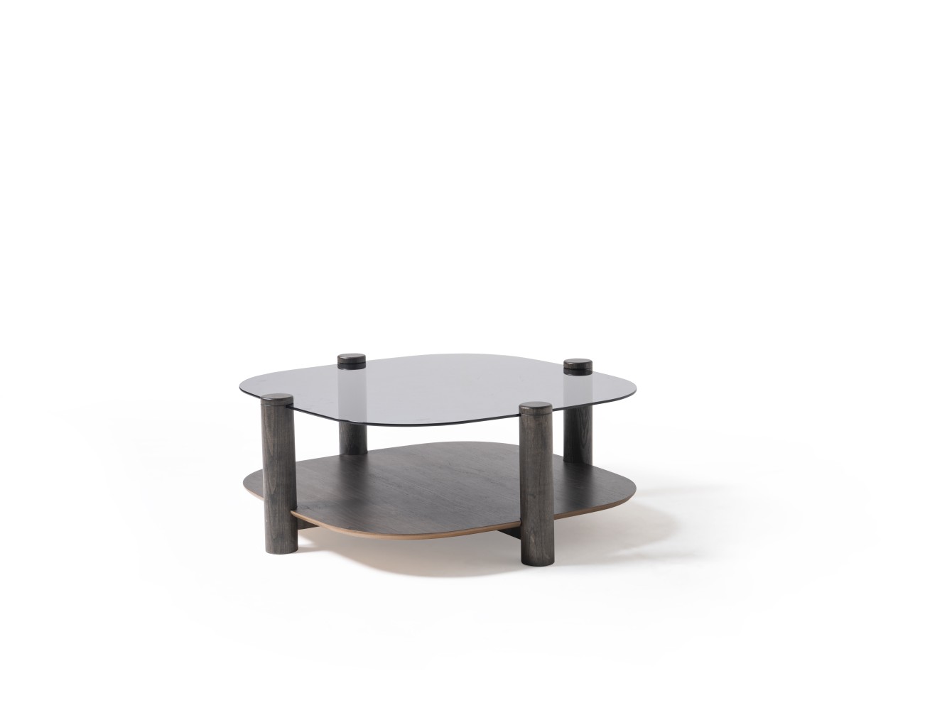 974 - 975 Van Gogh Smoked  Glass Set Of 2