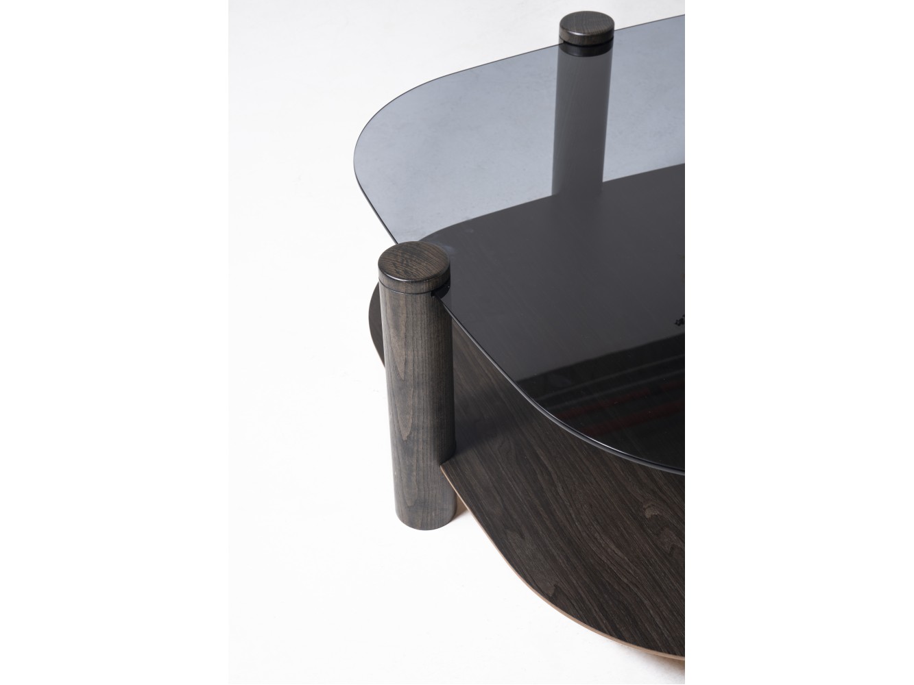 974 - 975 Van Gogh Smoked  Glass Set Of 2