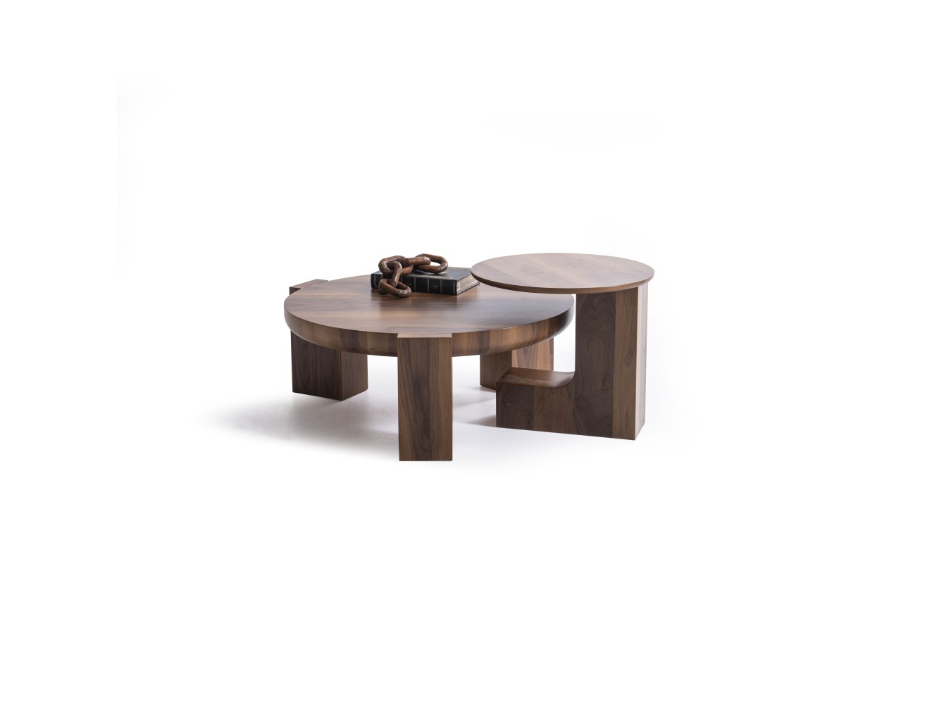 674 - 675 Walnut Set Of 2