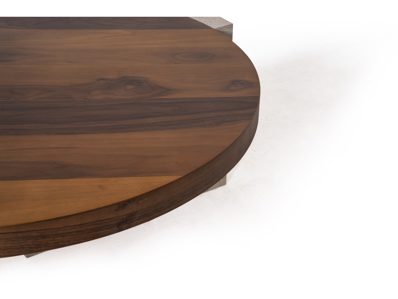 972 - 973  Walnut Travertine Set Of 2