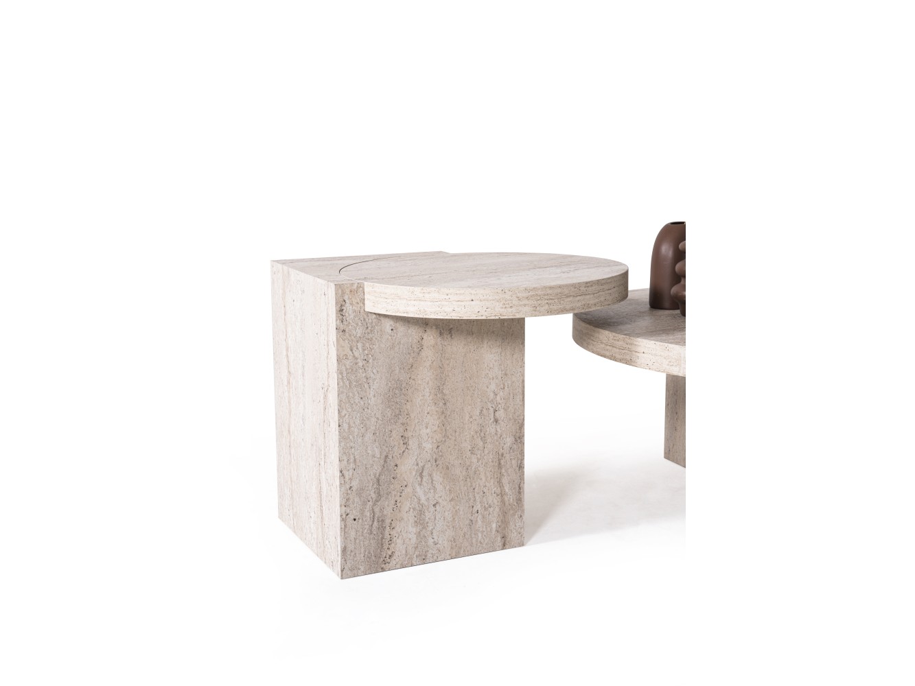 972 - 973 Travertine Set Of 2