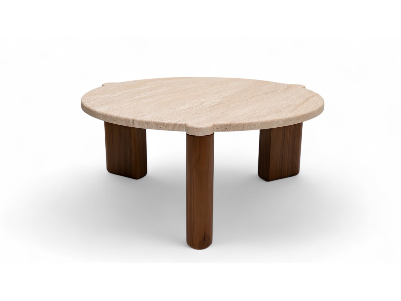 483 Walnut Travertine Set Of 2