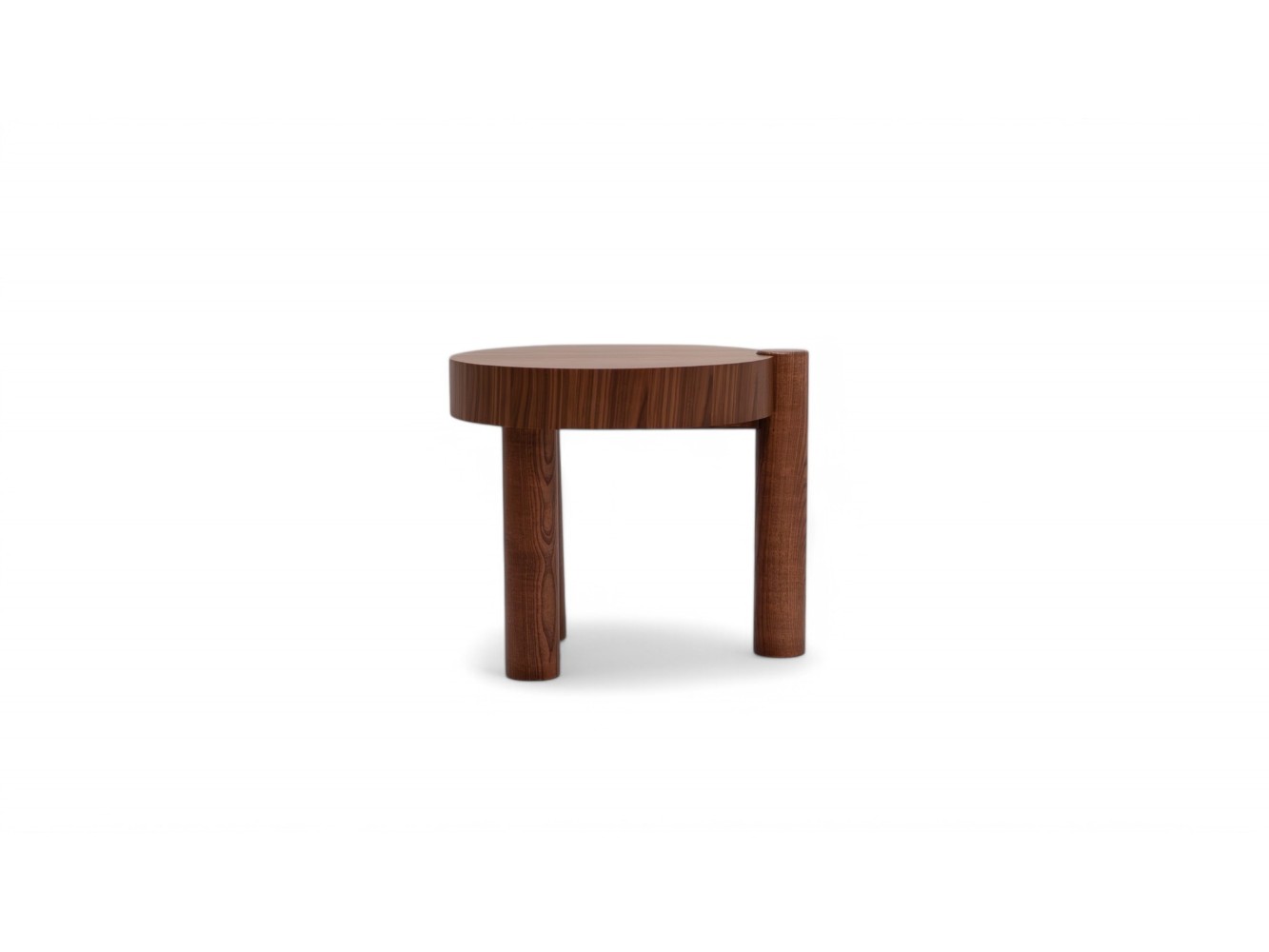 670 - 671 Walnut White Marble Set Of 2