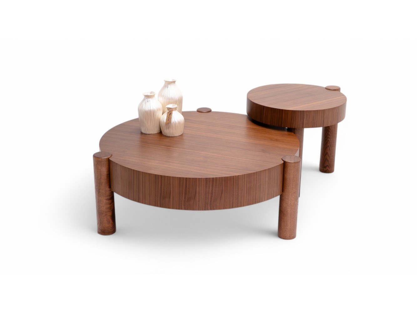 670 - 671 Walnut  Set Of 2