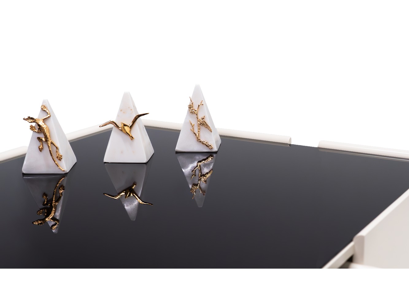 678 Moonstone Black Glass