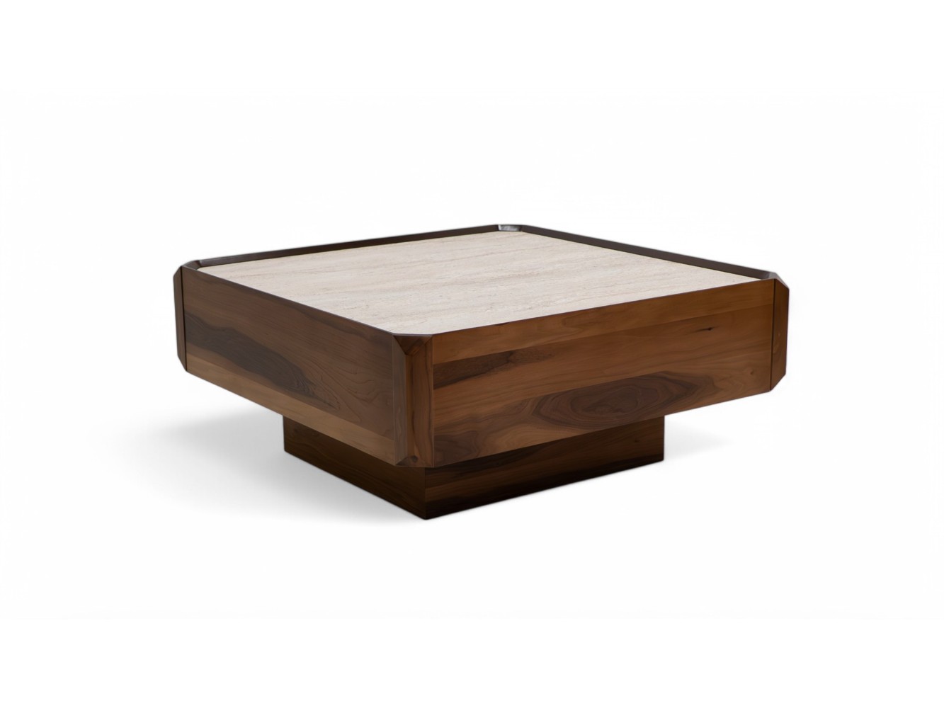 605 - 305 Walnut Travertine Set Of 2