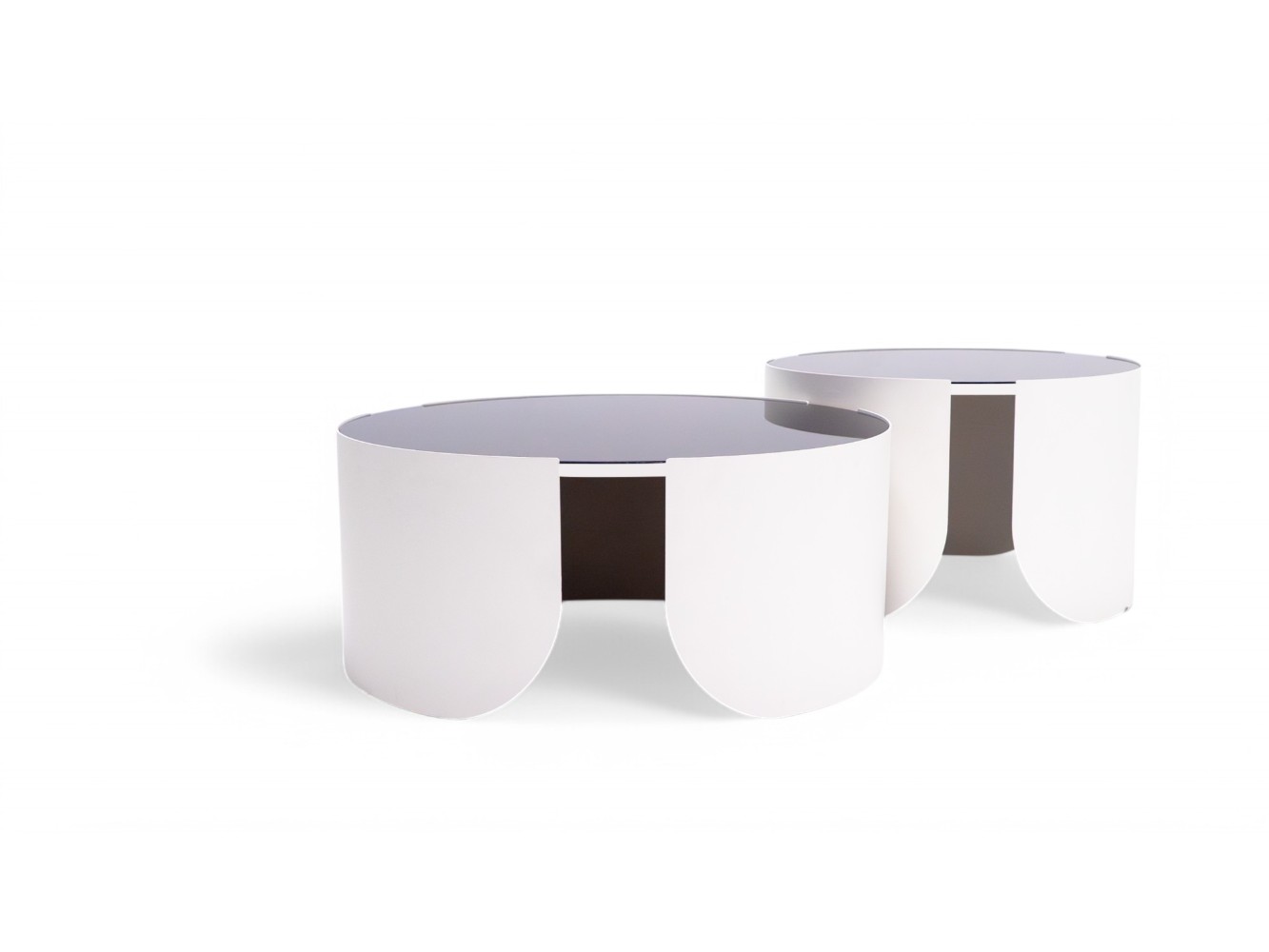 888 Moonstone Black Glass Set Of 3