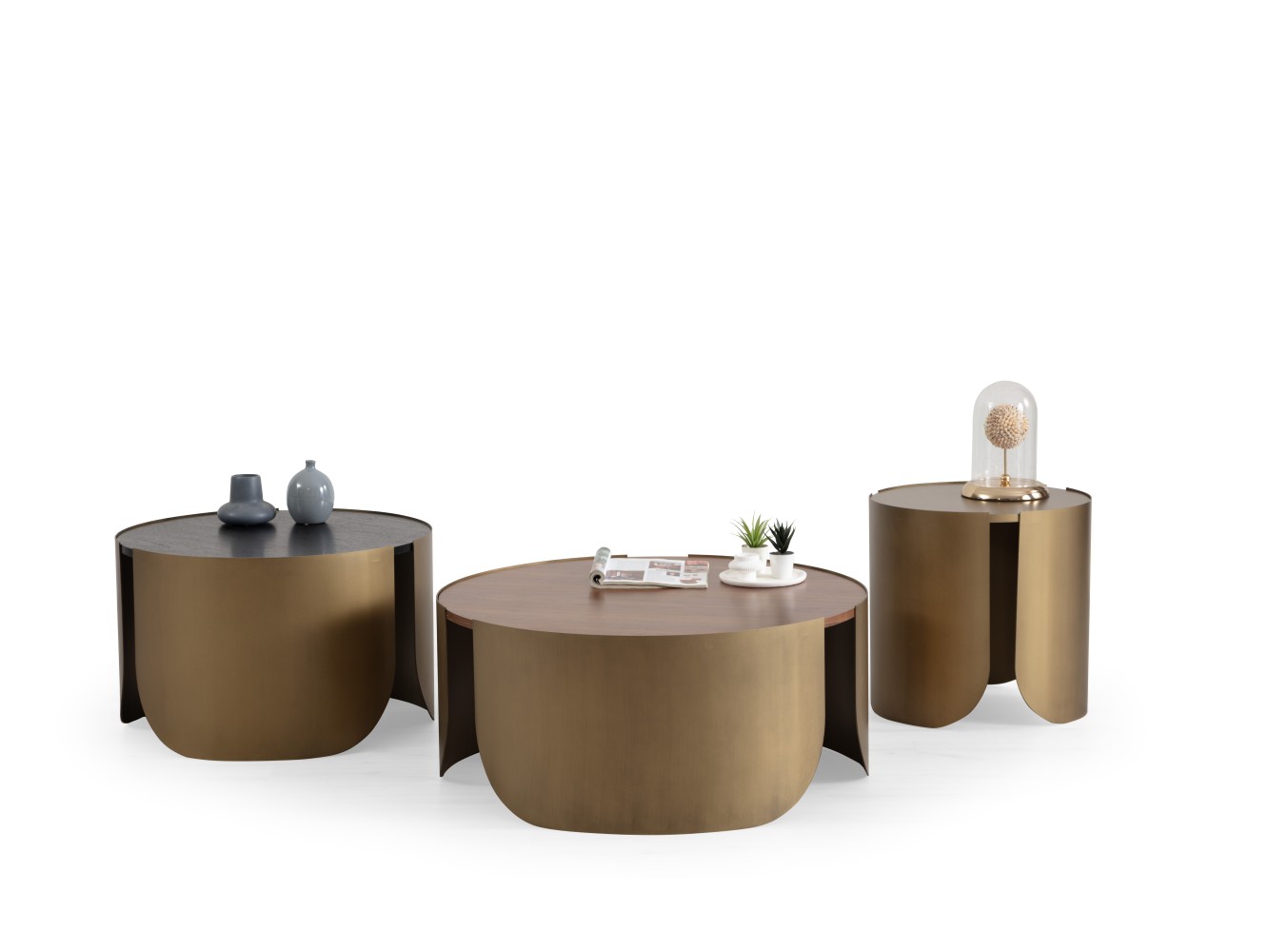 888 Patina Gold Mixed Set Of 3