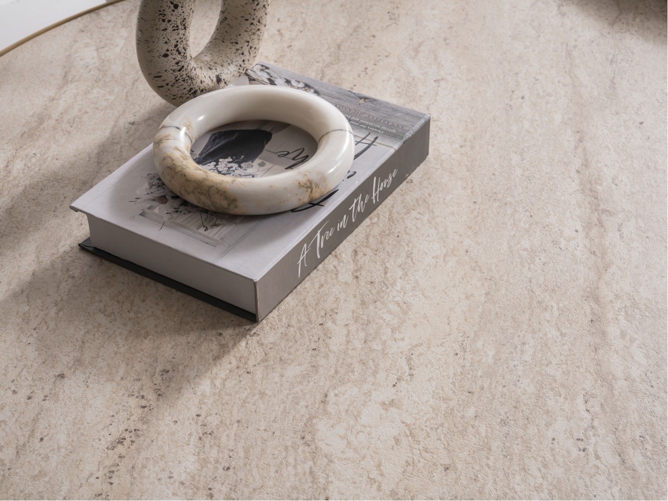 888 Patina Gold Travertine Set Of 3