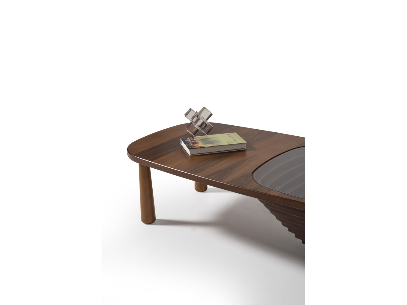 005 Walnut Clear Glass