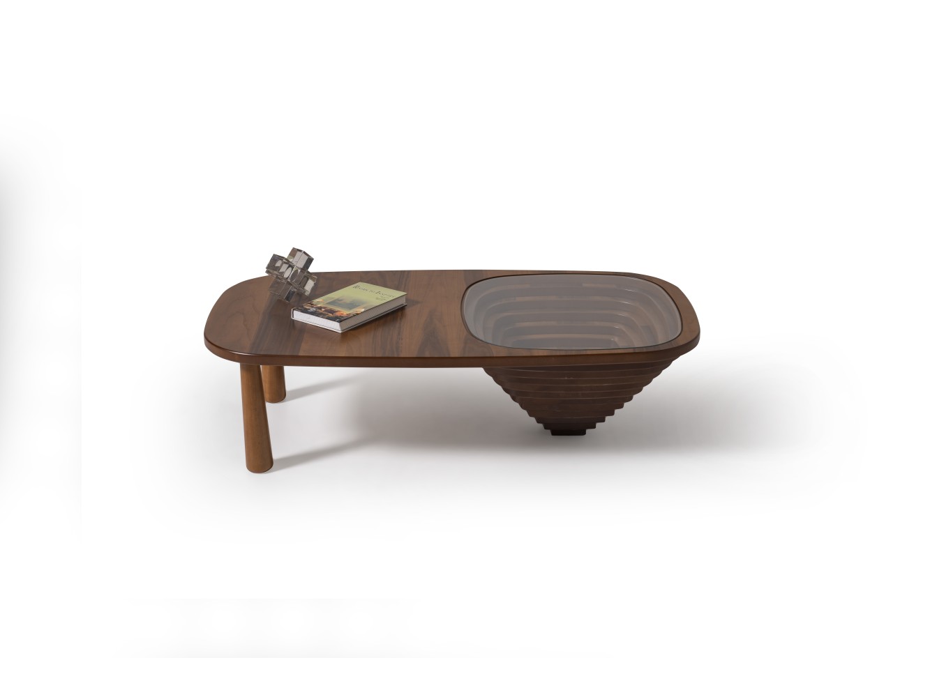 005 Walnut Clear Glass