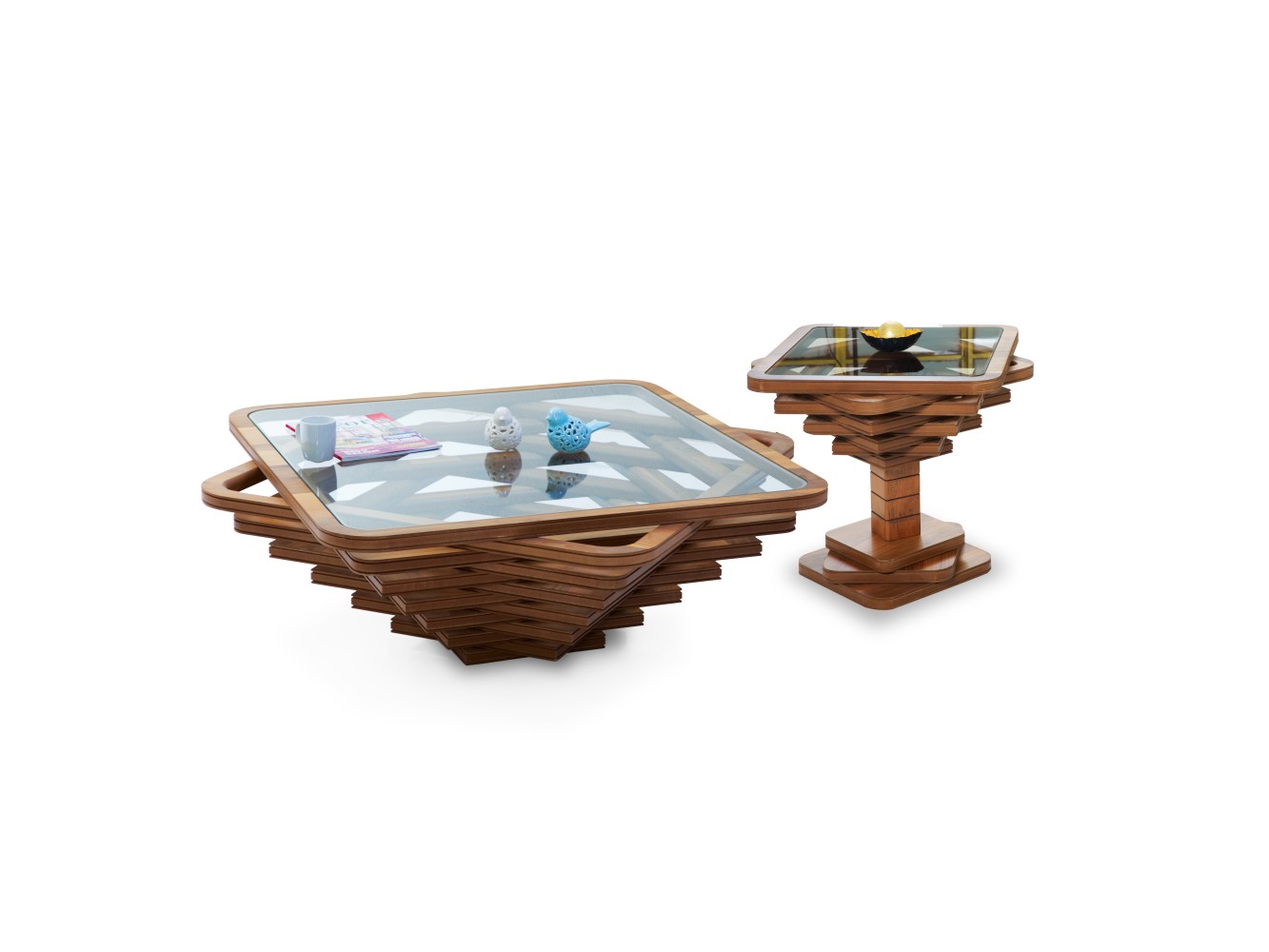 135 - 315 Walnut Set Of 2