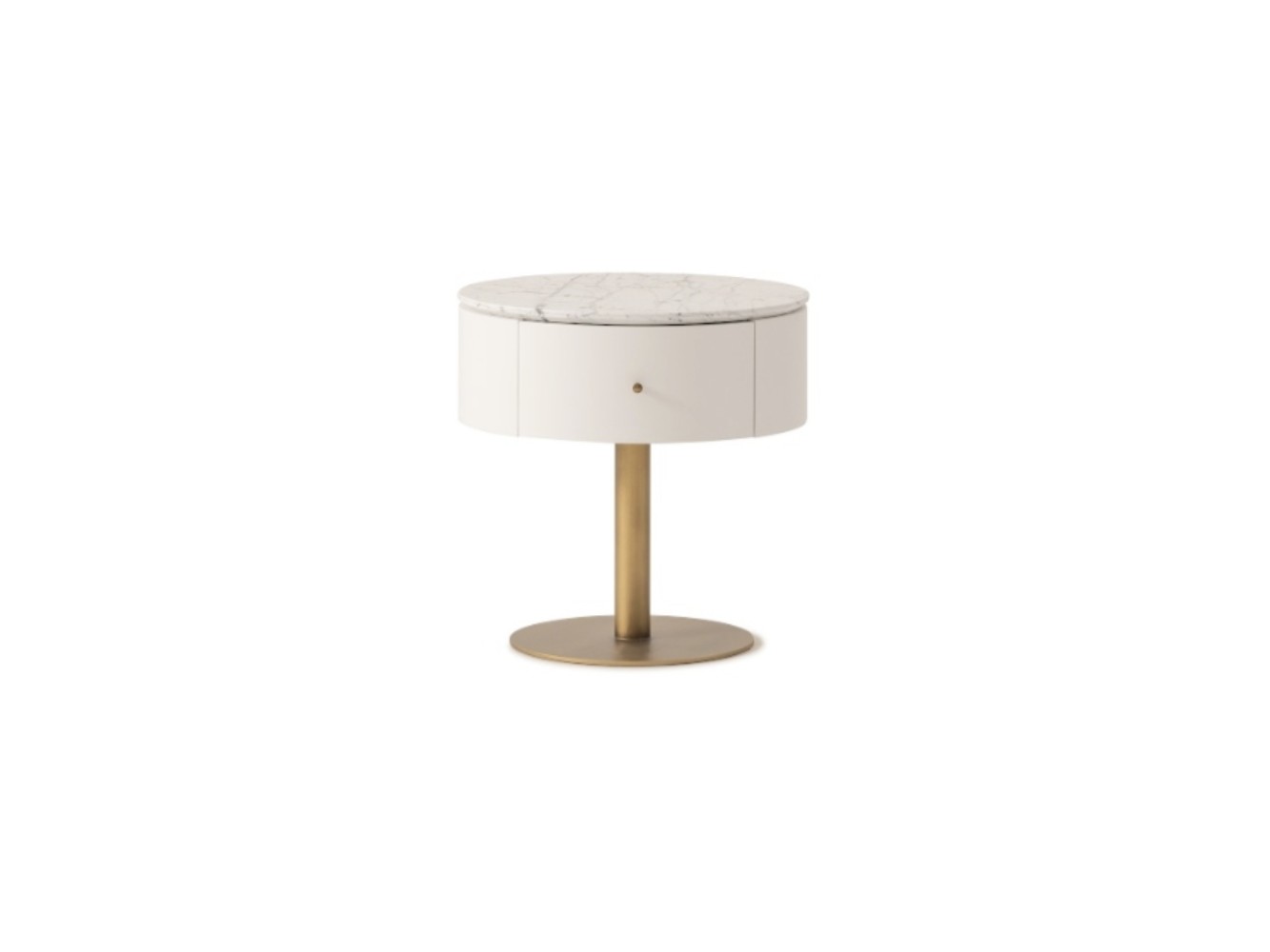 SOHO LACQUER NIGHT STAND WITH METAL LEGS