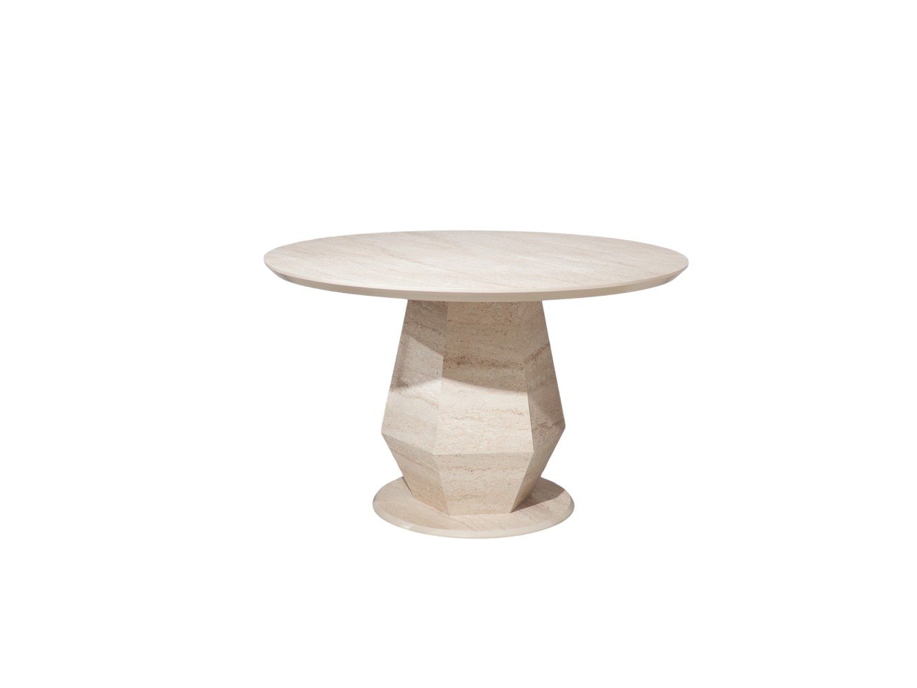 095 Travertine Dining Table