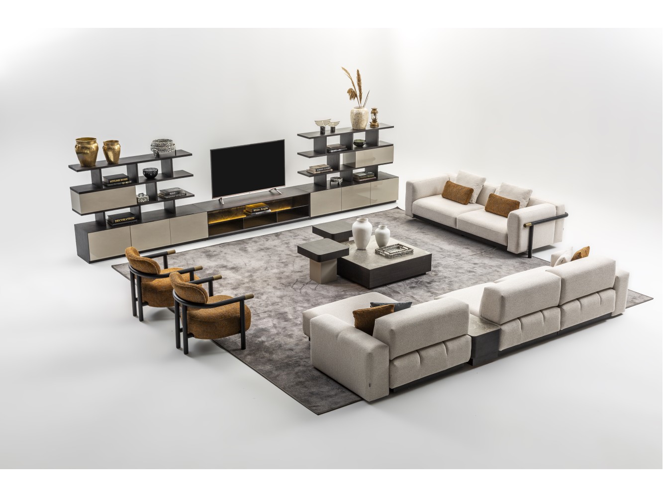 Napoli Corner and Roma Sofa Set