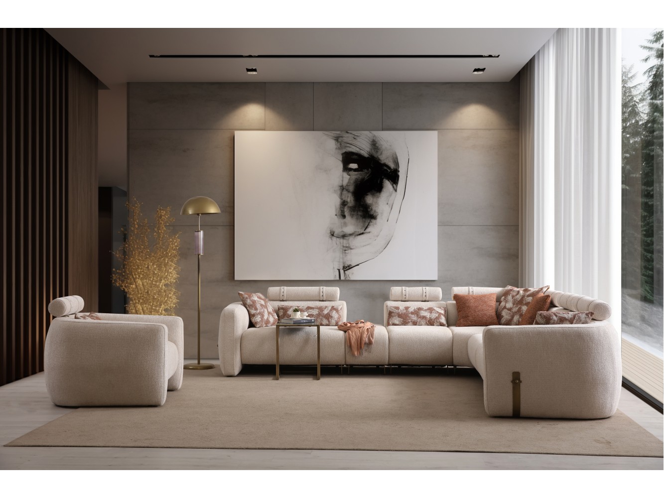 Berlin Corner Sofa Set