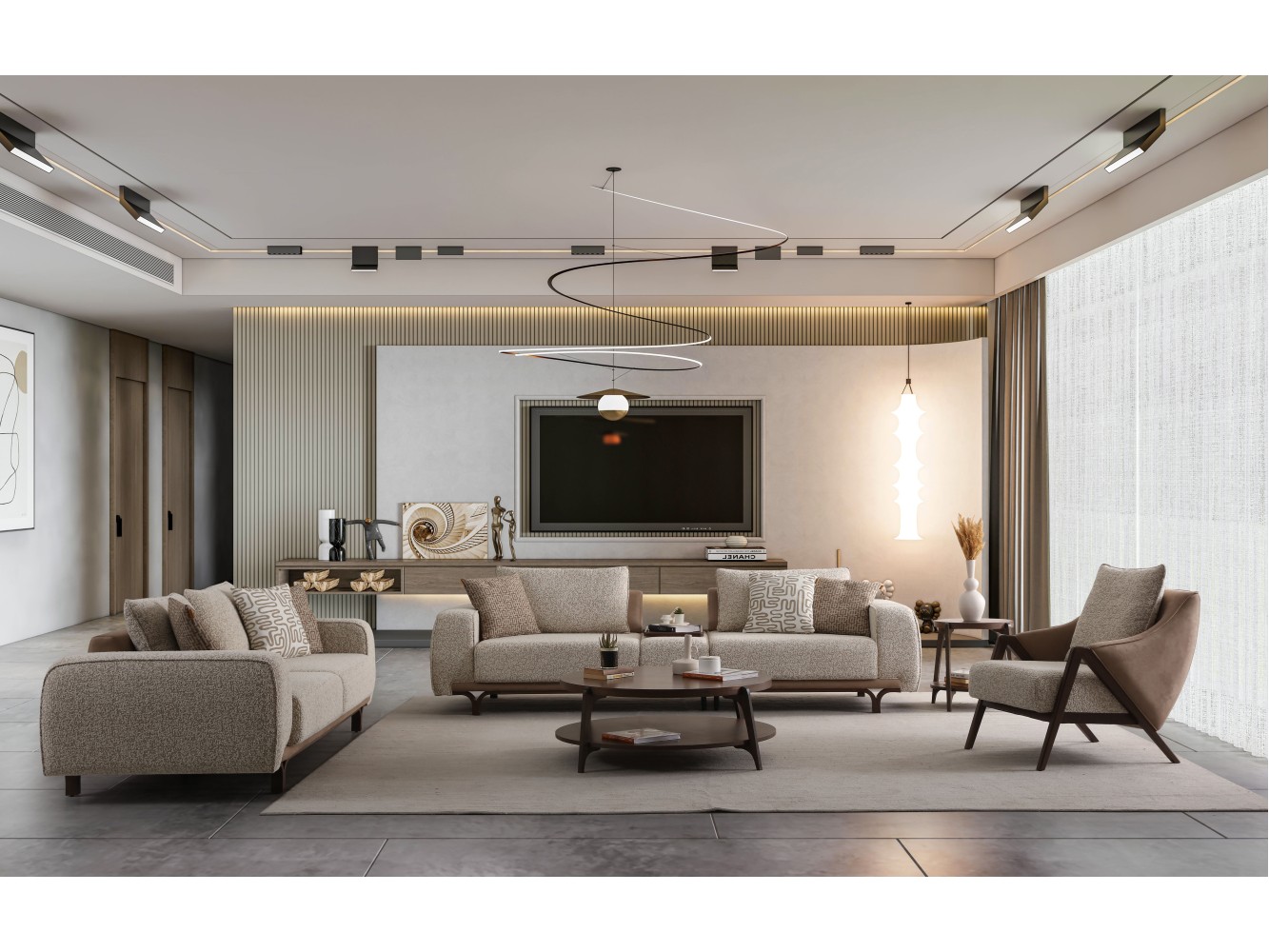 Paris Sofa Set-3-3-1