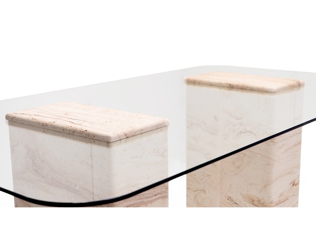 940 Travertine Dining Table