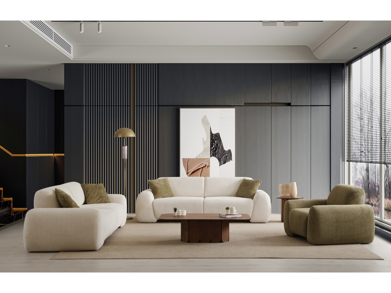 Palermo Sofa Set-3-3-1