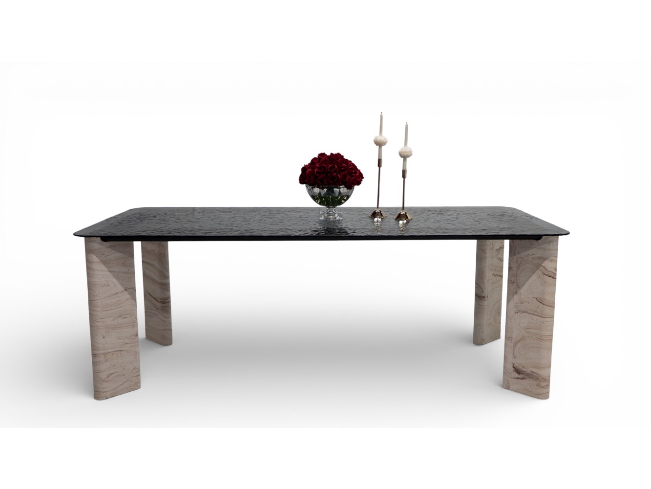 412 Travertine Smoked Fusion Glass