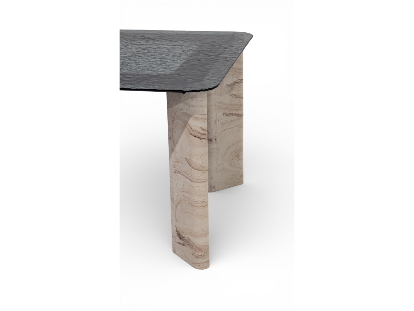 412 Travertine Smoked Fusion Glass