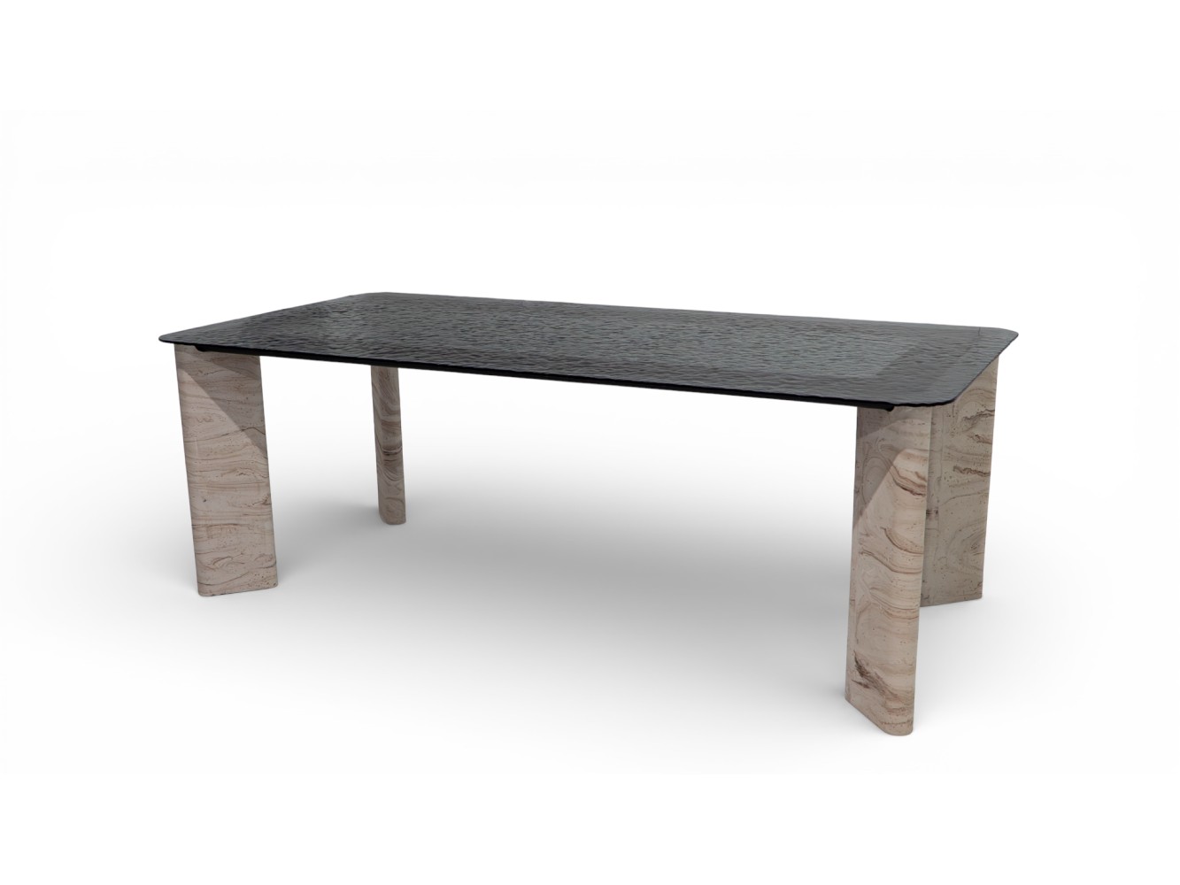 412 Travertine Smoked Fusion Glass