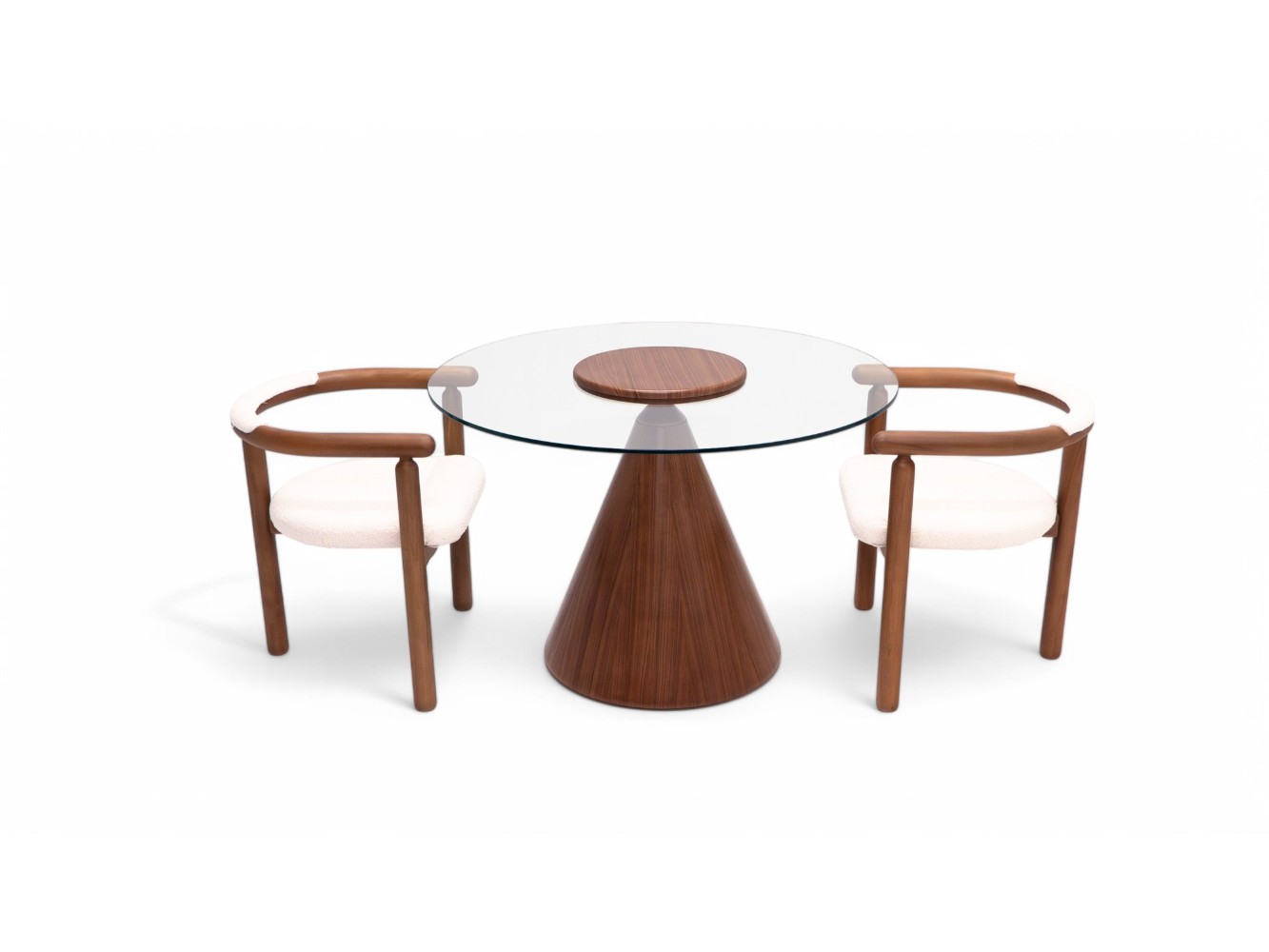 094 Walnut Clear Glass