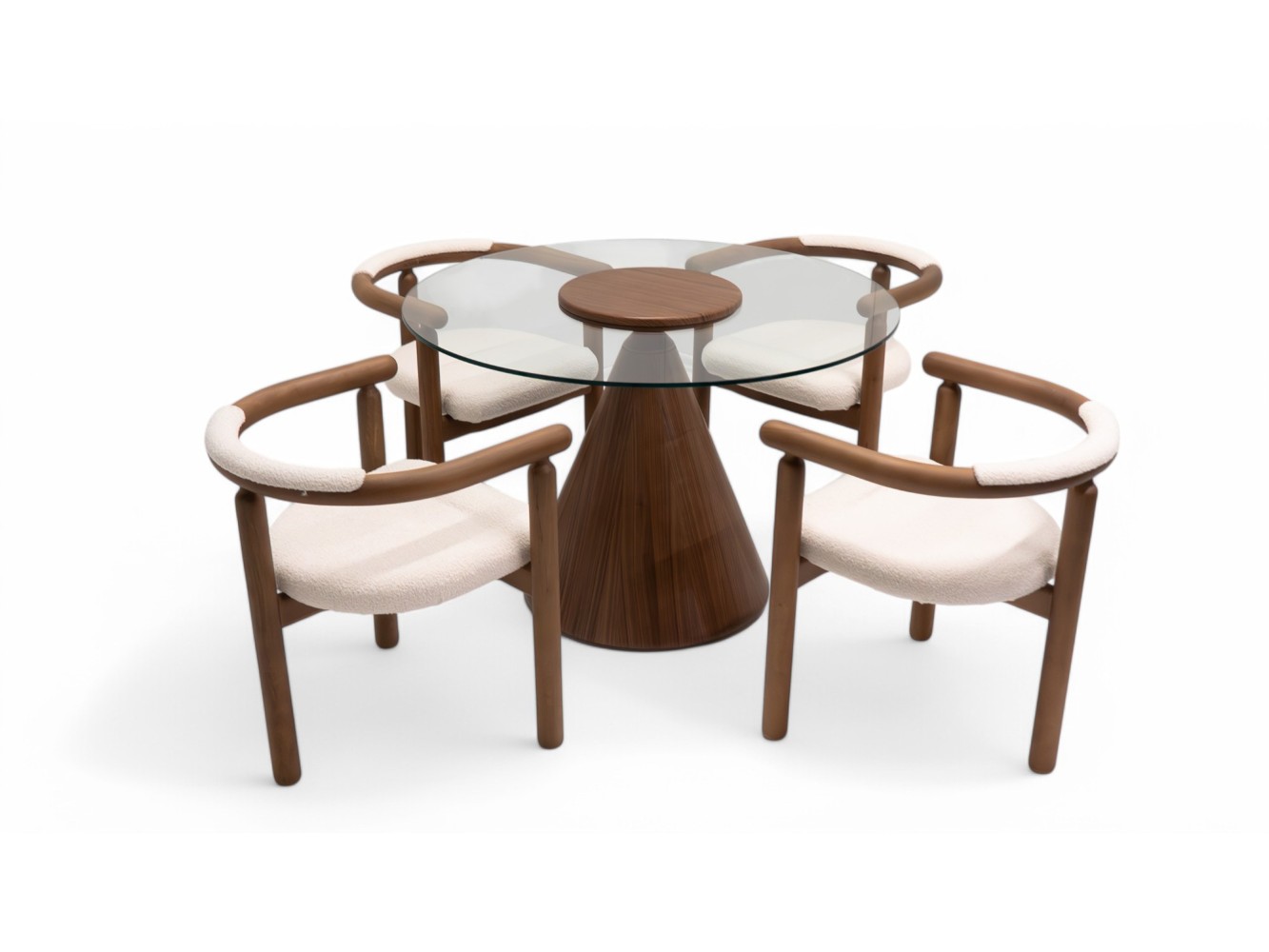 094 Walnut Clear Glass