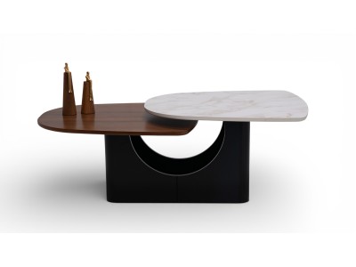 672 Walnut White Marble