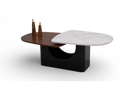 672 Walnut White Marble