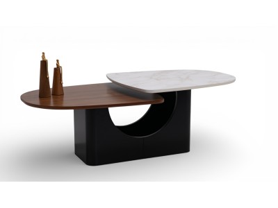 672 Walnut White Marble